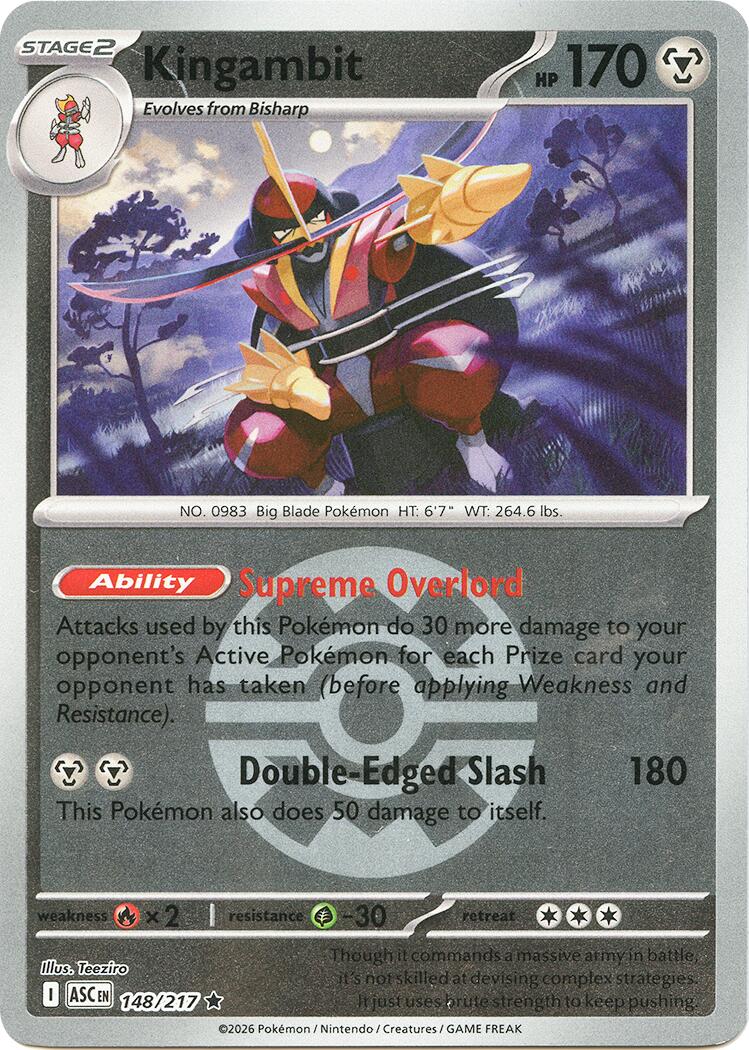 Kingambit (148/217) (Quick Ball) [Mega Evolution: Ascended Heroes] | Gear Gaming Bentonville
