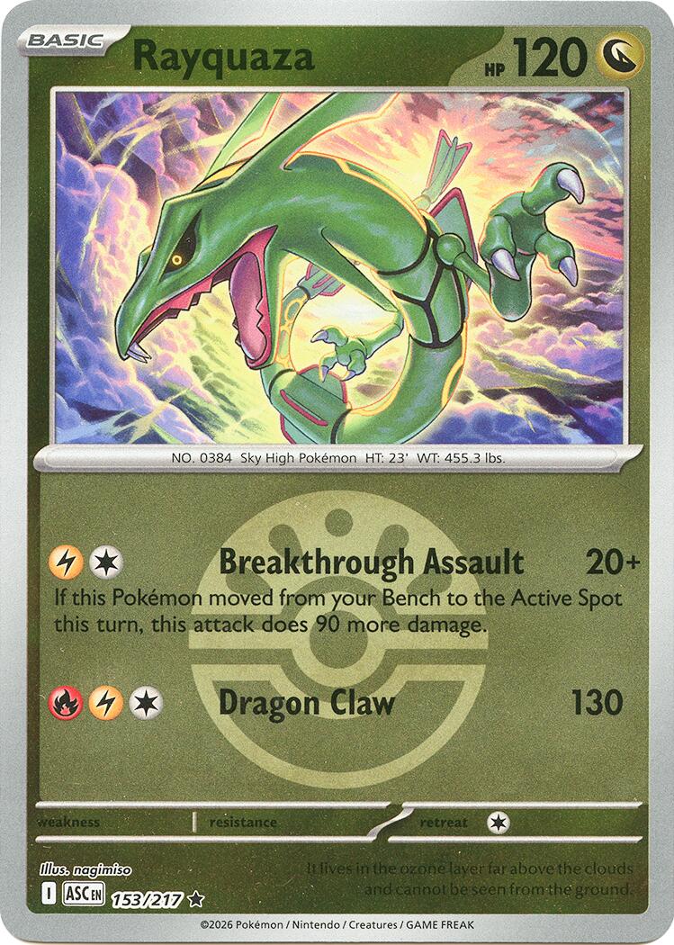 Rayquaza (153/217) (Friend Ball) [Mega Evolution: Ascended Heroes] | Gear Gaming Bentonville