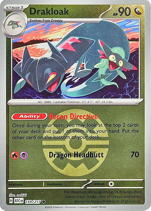 Drakloak (159/217) (Quick Ball) [Mega Evolution: Ascended Heroes] | Gear Gaming Bentonville