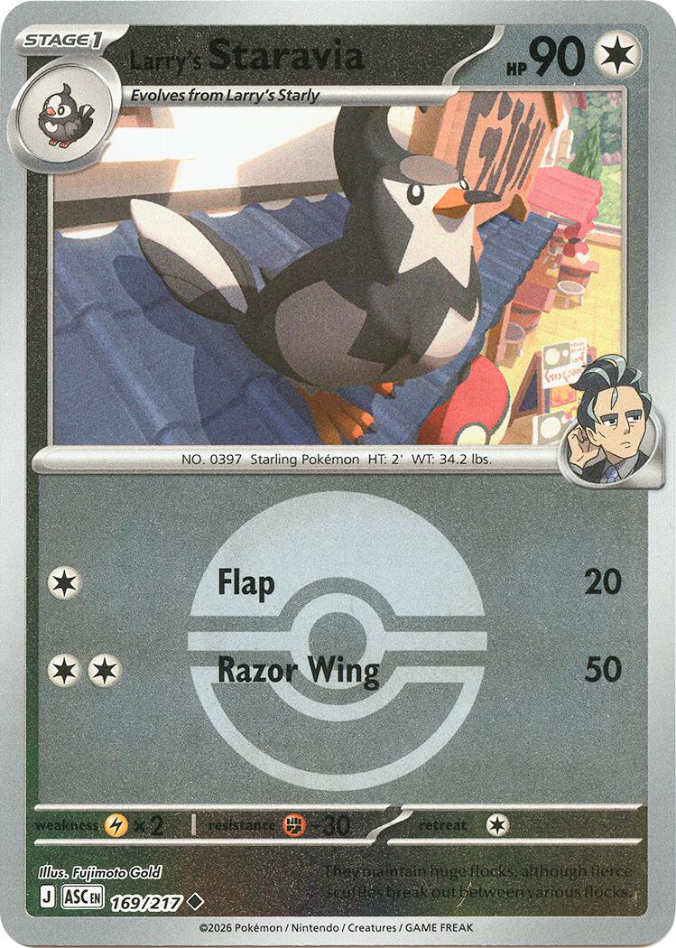Larry's Staravia (169/217) (Poke Ball) [Mega Evolution: Ascended Heroes] | Gear Gaming Bentonville