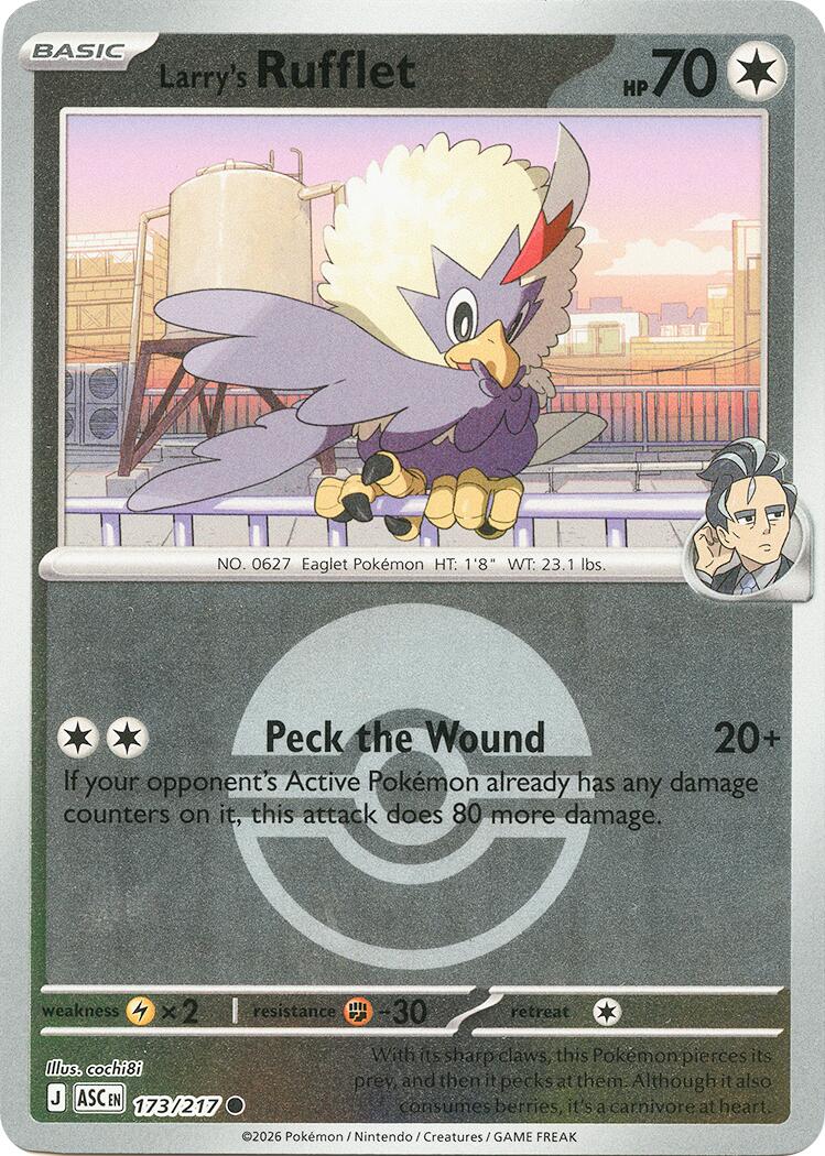 Larry's Rufflet (173/217) (Poke Ball) [Mega Evolution: Ascended Heroes] | Gear Gaming Bentonville