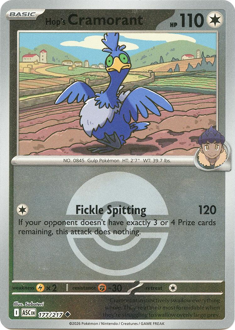 Hop's Cramorant (177/217) (Poke Ball) [Mega Evolution: Ascended Heroes] | Gear Gaming Bentonville