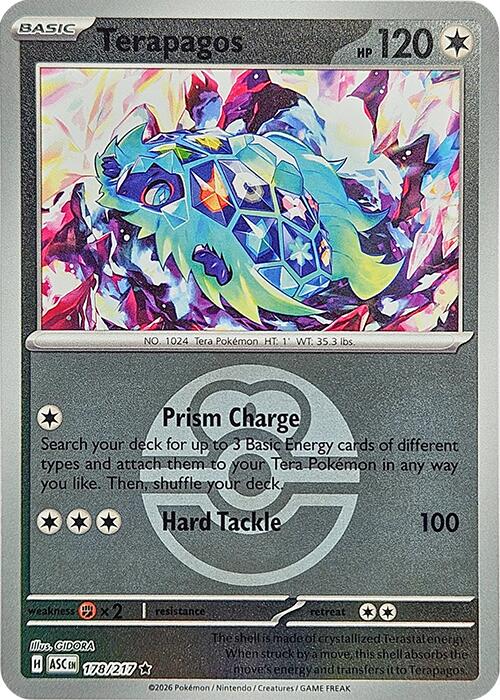 Terapagos (178/217) (Love Ball) [Mega Evolution: Ascended Heroes] | Gear Gaming Bentonville