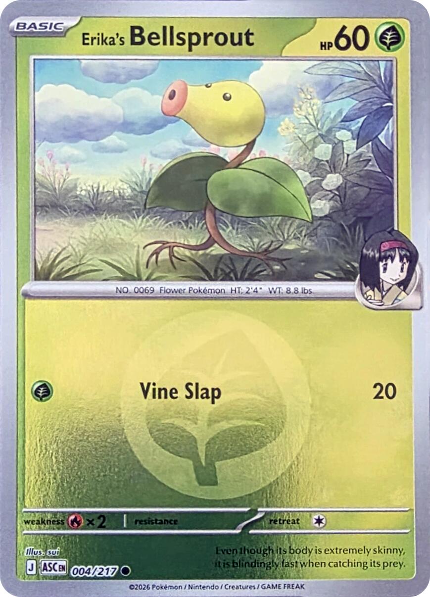 Erika's Bellsprout (004/217) (Energy Symbol Pattern) [Mega Evolution: Ascended Heroes] | Gear Gaming Bentonville