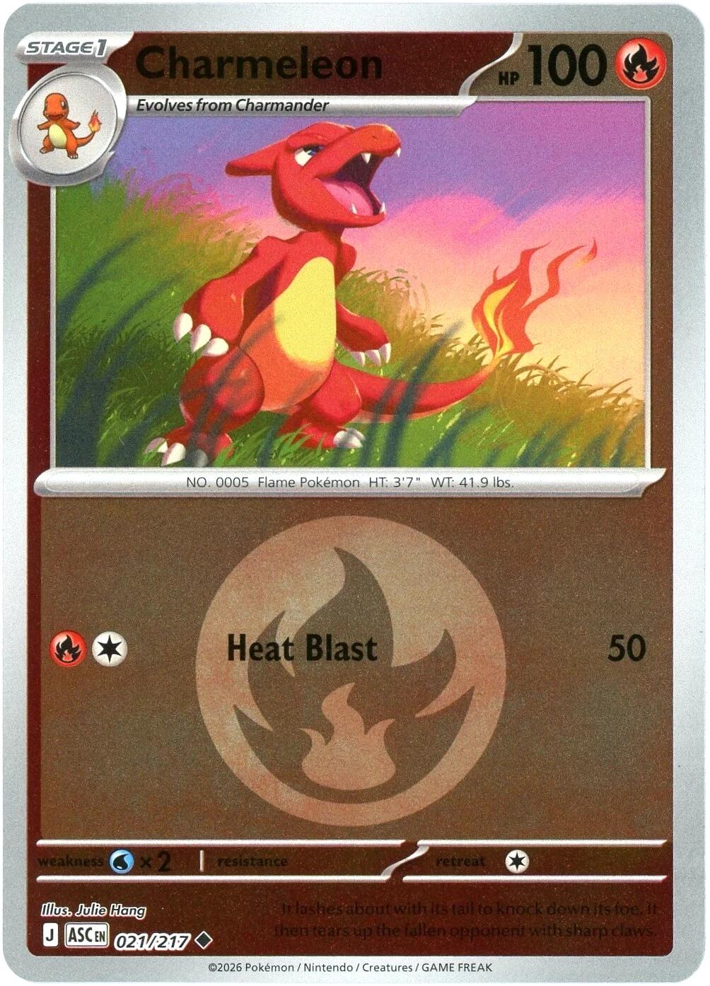 Charmeleon (021/217) (Energy Symbol Pattern) [Mega Evolution: Ascended Heroes] | Gear Gaming Bentonville