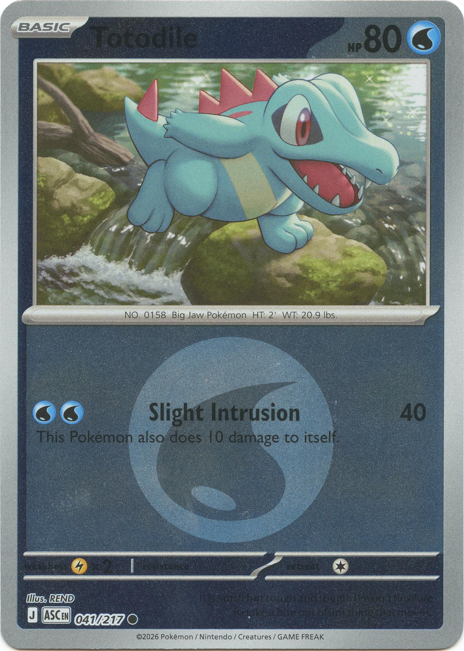 Totodile (041/217) (Energy Symbol Pattern) [Mega Evolution: Ascended Heroes] | Gear Gaming Bentonville