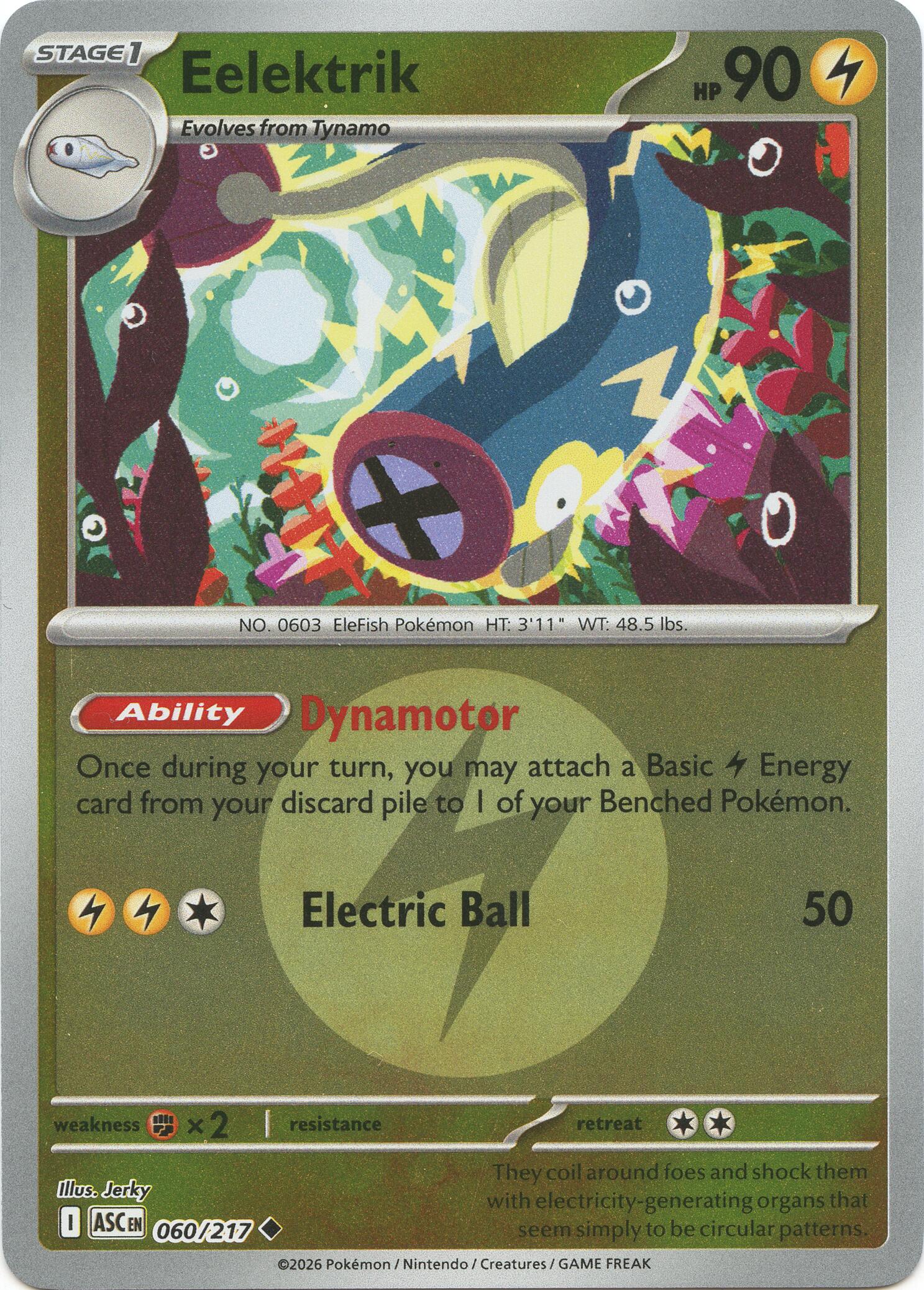 Eelektrik (060/217) (Energy Symbol Pattern) [Mega Evolution: Ascended Heroes] | Gear Gaming Bentonville