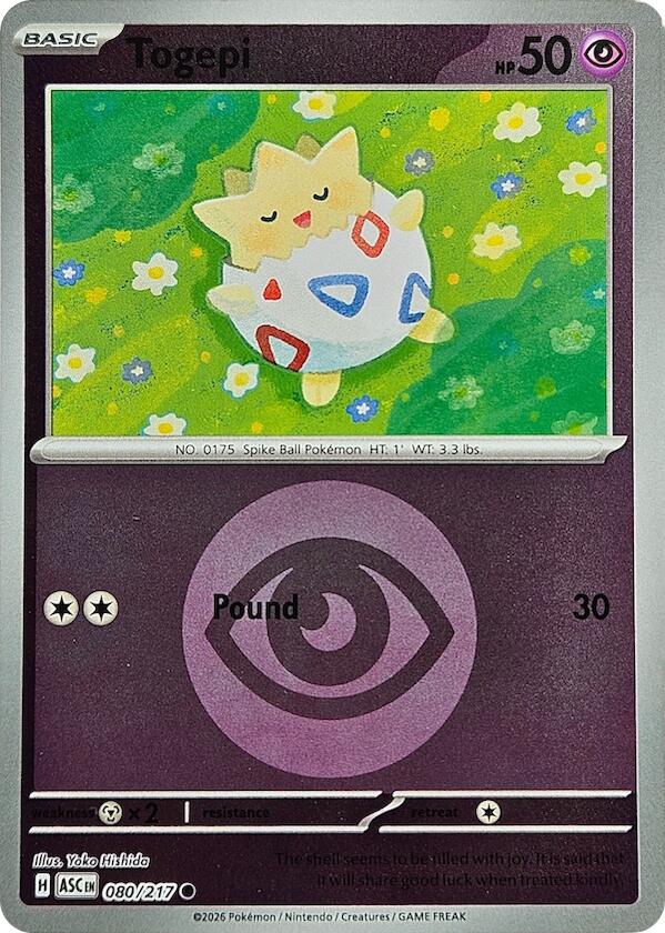 Togepi (080/217) (Energy Symbol Pattern) [Mega Evolution: Ascended Heroes] | Gear Gaming Bentonville