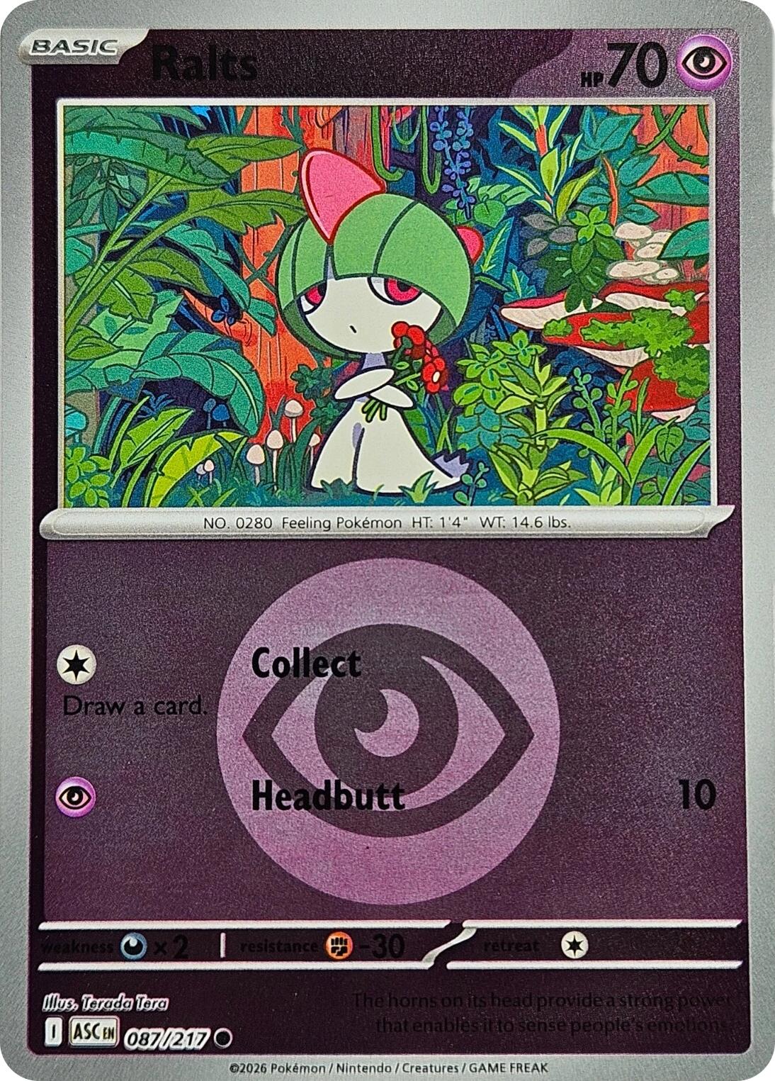 Ralts (087/217) (Energy Symbol Pattern) [Mega Evolution: Ascended Heroes] | Gear Gaming Bentonville