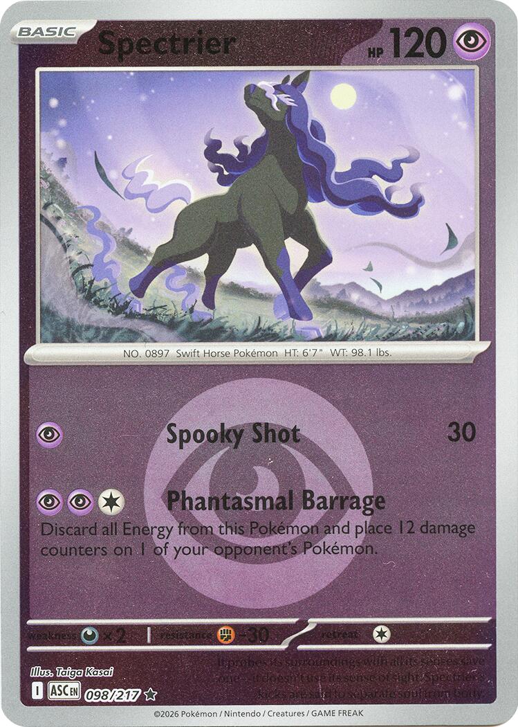 Spectrier (098/217) (Energy Symbol Pattern) [Mega Evolution: Ascended Heroes] | Gear Gaming Bentonville