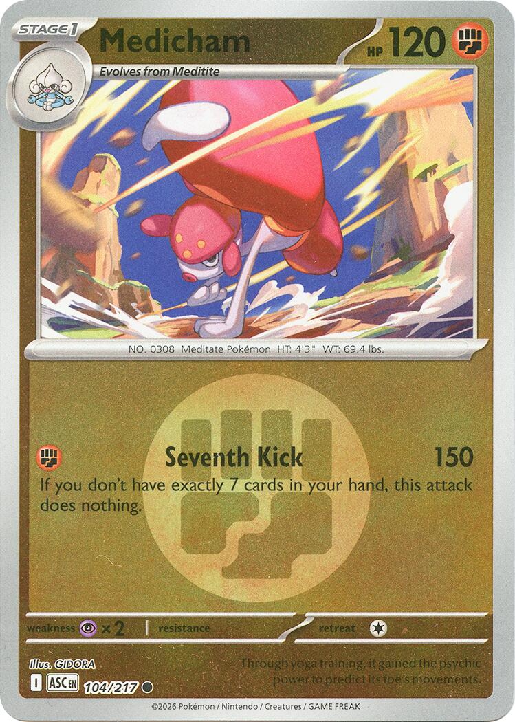 Medicham (104/217) (Energy Symbol Pattern) [Mega Evolution: Ascended Heroes] | Gear Gaming Bentonville