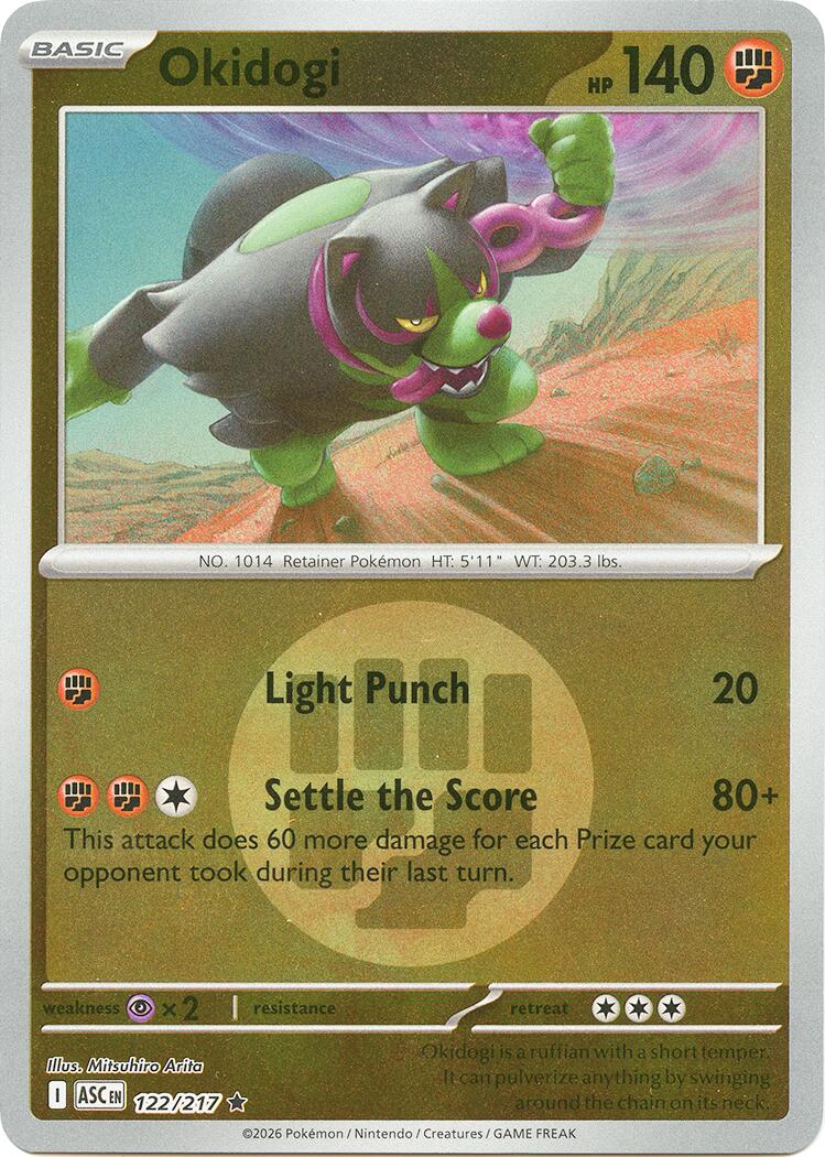 Okidogi (122/217) (Energy Symbol Pattern) [Mega Evolution: Ascended Heroes] | Gear Gaming Bentonville