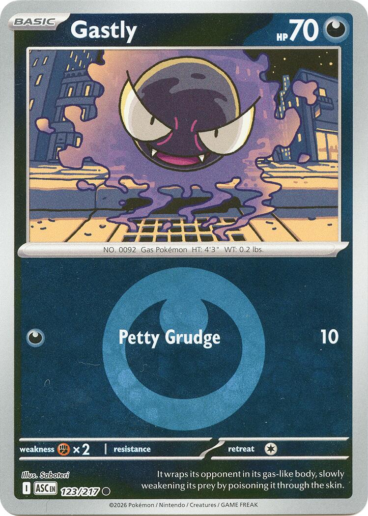 Gastly (123/217) (Energy Symbol Pattern) [Mega Evolution: Ascended Heroes] | Gear Gaming Bentonville