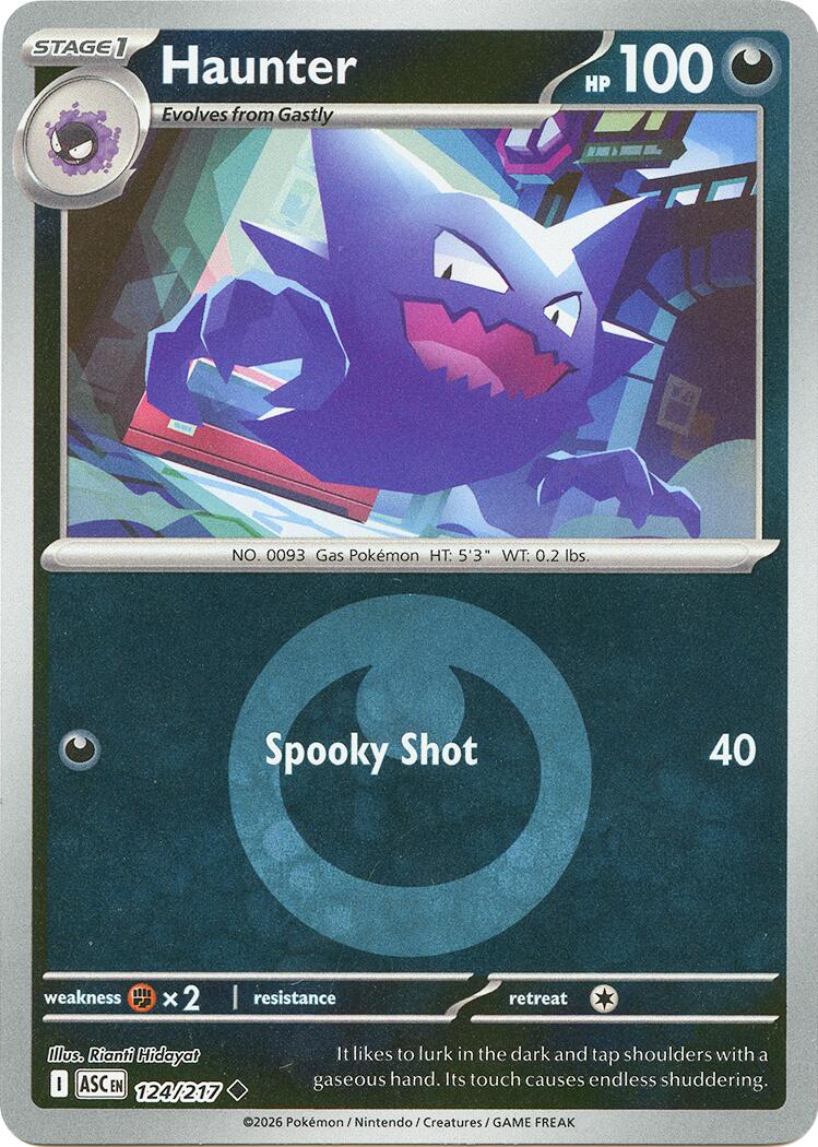 Haunter (124/217) (Energy Symbol Pattern) [Mega Evolution: Ascended Heroes] | Gear Gaming Bentonville