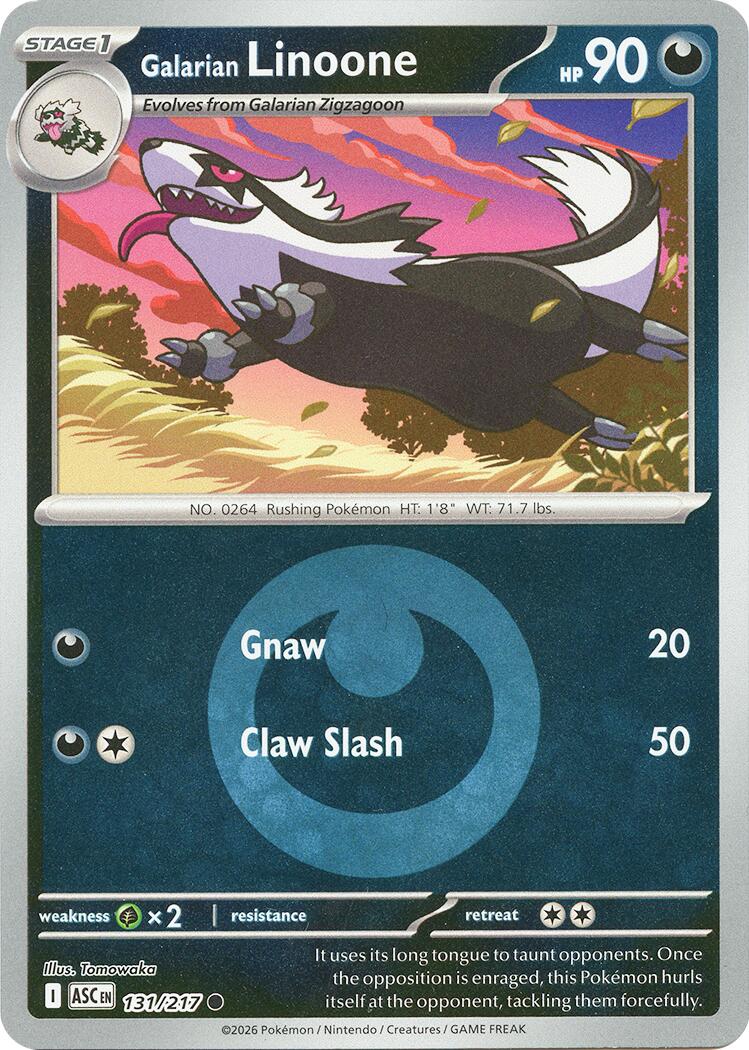 Galarian Linoone (131/217) (Energy Symbol Pattern) [Mega Evolution: Ascended Heroes] | Gear Gaming Bentonville