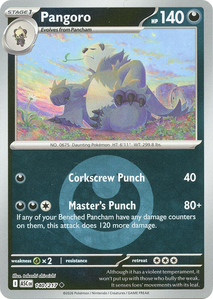 Pangoro (140/217) (Energy Symbol Pattern) [Mega Evolution: Ascended Heroes] | Gear Gaming Bentonville