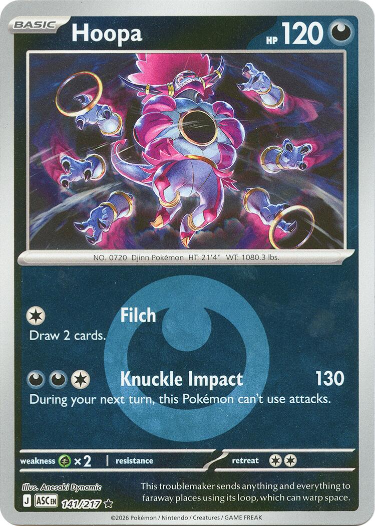 Hoopa (141/217) (Energy Symbol Pattern) [Mega Evolution: Ascended Heroes] | Gear Gaming Bentonville