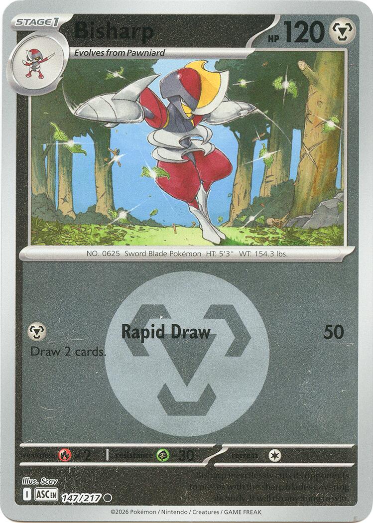 Bisharp (147/217) (Energy Symbol Pattern) [Mega Evolution: Ascended Heroes] | Gear Gaming Bentonville