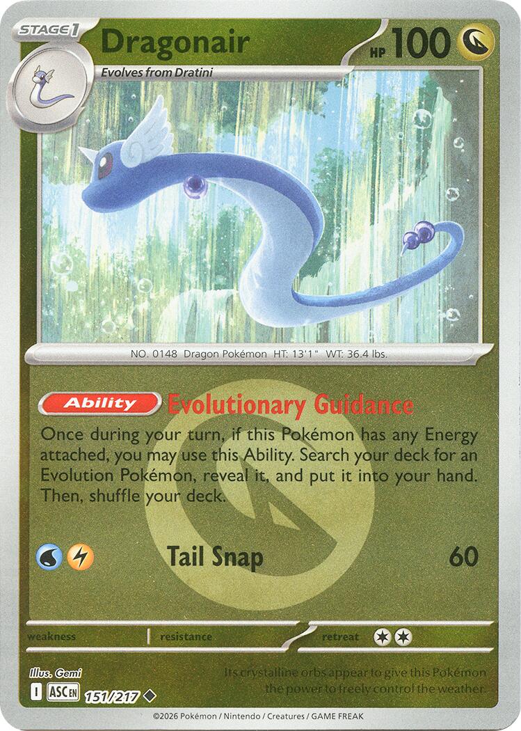 Dragonair (151/217) (Energy Symbol Pattern) [Mega Evolution: Ascended Heroes] | Gear Gaming Bentonville