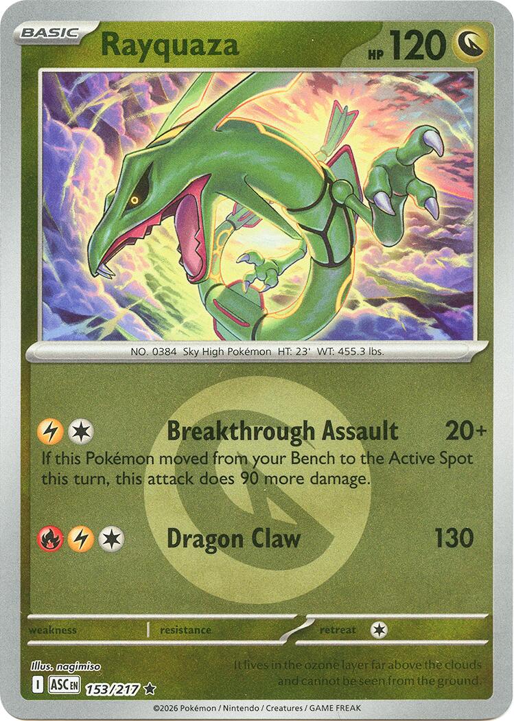 Rayquaza (153/217) (Energy Symbol Pattern) [Mega Evolution: Ascended Heroes] | Gear Gaming Bentonville