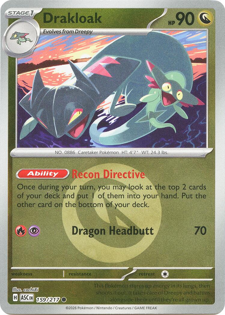 Drakloak (159/217) (Energy Symbol Pattern) [Mega Evolution: Ascended Heroes] | Gear Gaming Bentonville