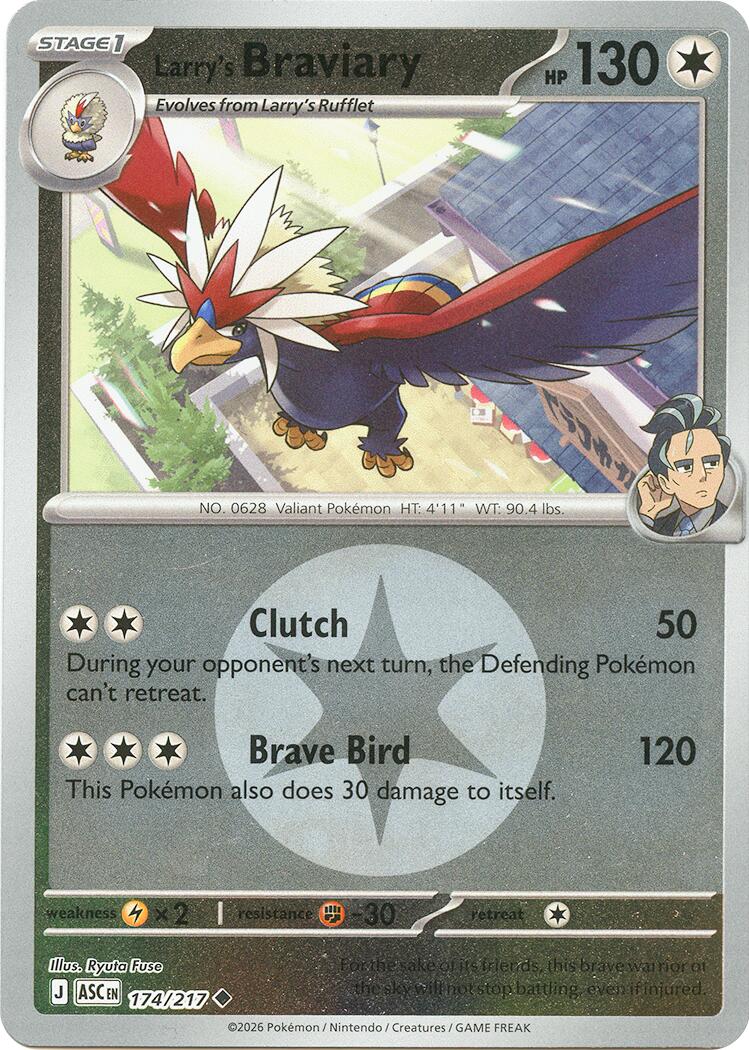 Larry's Braviary (174/217) (Energy Symbol Pattern) [Mega Evolution: Ascended Heroes] | Gear Gaming Bentonville