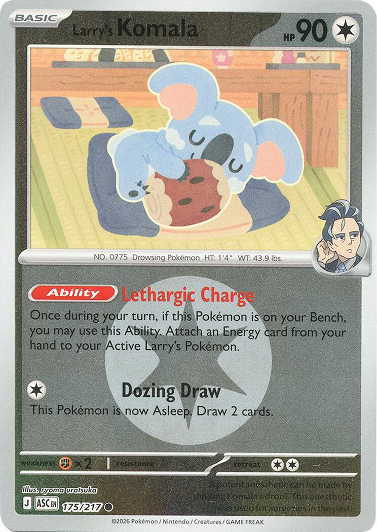 Larry's Komala (175/217) (Energy Symbol Pattern) [Mega Evolution: Ascended Heroes] | Gear Gaming Bentonville