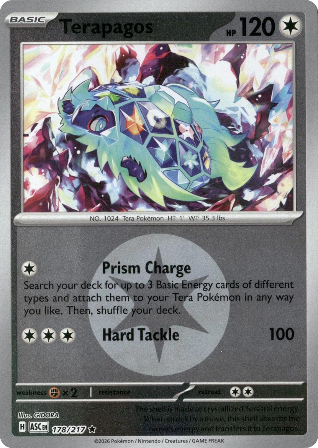 Terapagos (178/217) (Energy Symbol Pattern) [Mega Evolution: Ascended Heroes] | Gear Gaming Bentonville