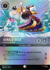 Donald Duck - Along for the Ride (Epic) (220/204) [Winterspell] | Gear Gaming Bentonville