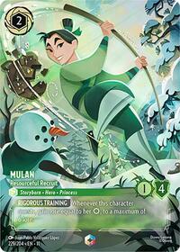 Mulan - Resourceful Recruit (Enchanted) (229/204) [Winterspell] | Gear Gaming Bentonville