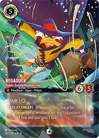 Negaduck - Public Enemy Number One (Enchanted) (232/204) [Winterspell] | Gear Gaming Bentonville