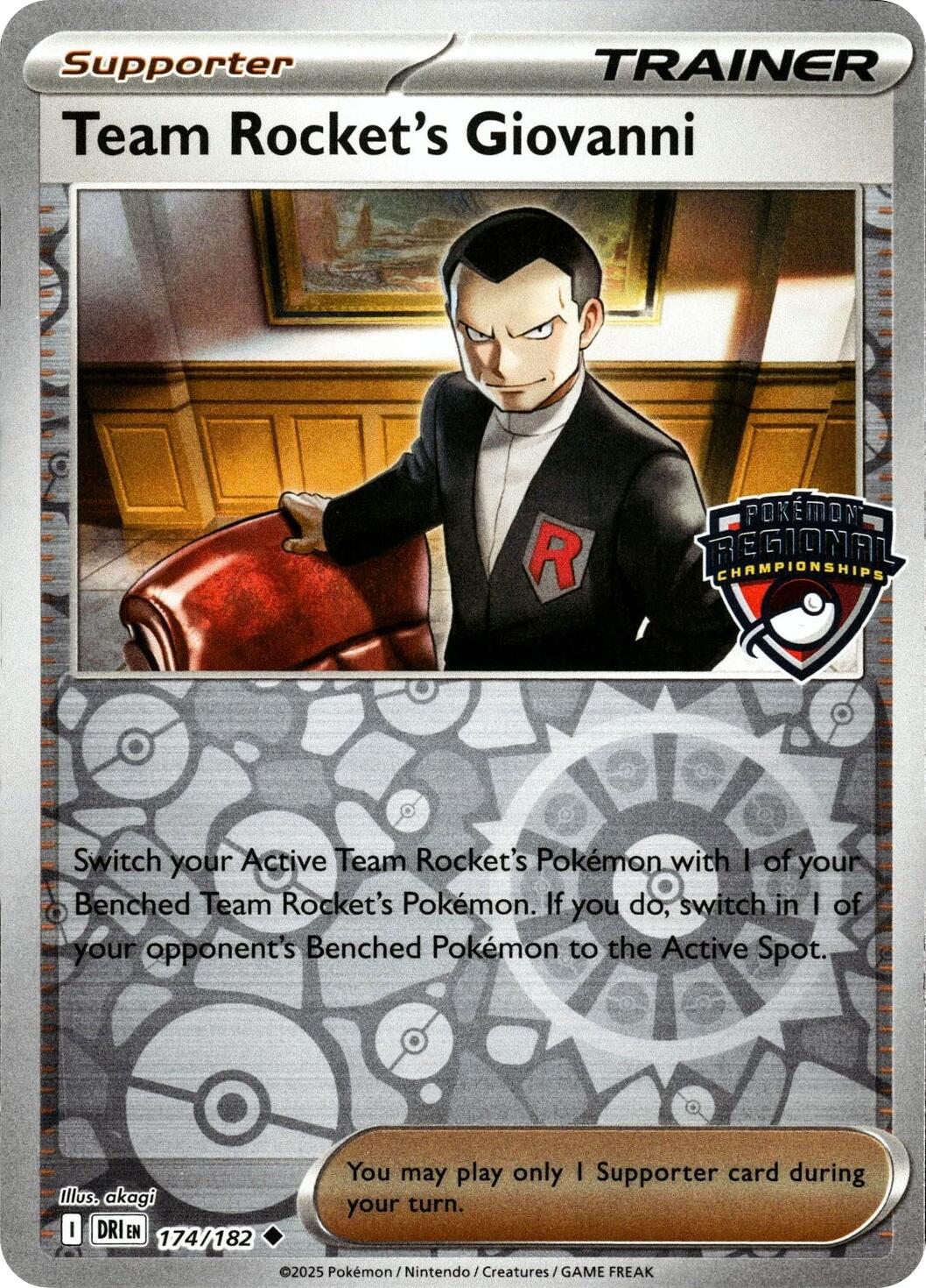 Team Rocket's Giovanni (174/182) [League & Championship Cards] | Gear Gaming Bentonville