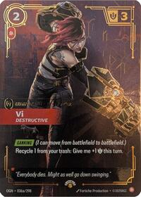 Vi - Destructive [Riftbound Promotional Cards] | Gear Gaming Bentonville