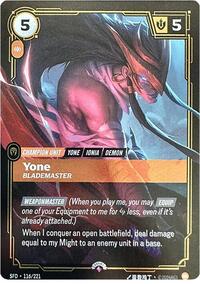 Yone - Blademaster [Riftbound Organized Play Promotional Cards] | Gear Gaming Bentonville
