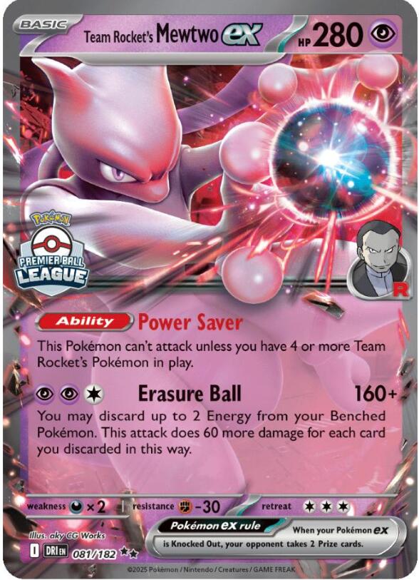 Team Rocket's Mewtwo ex (081/182) [League & Championship Cards] | Gear Gaming Bentonville