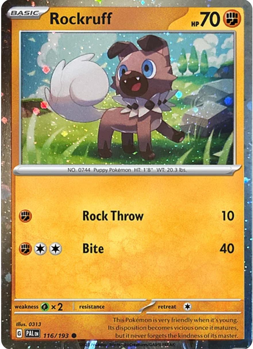 Rockruff (116/193) (Cosmos Holo) [Scarlet & Violet: Black Star Promos] | Gear Gaming Bentonville