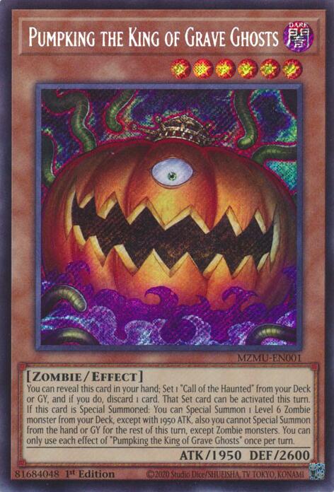 Pumpking the King of Grave Ghosts [MZMU-EN001] Secret Rare | Gear Gaming Bentonville