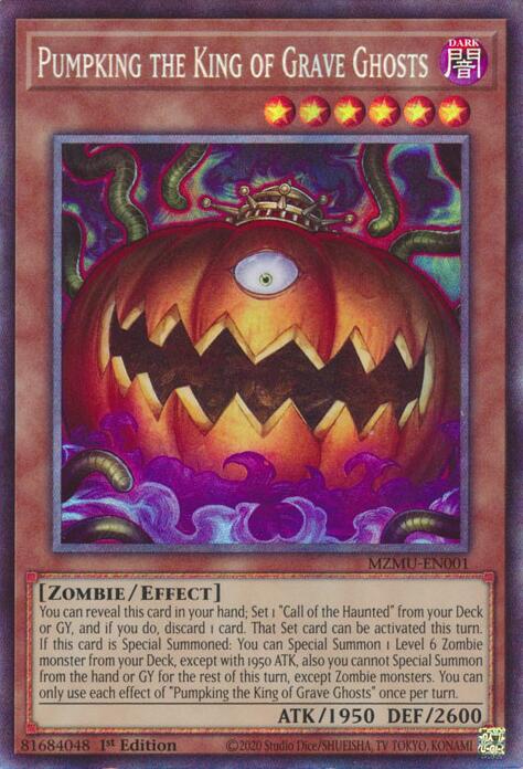 Pumpking the King of Grave Ghosts (Collector's Rare) [MZMU-EN001] Collector's Rare | Gear Gaming Bentonville