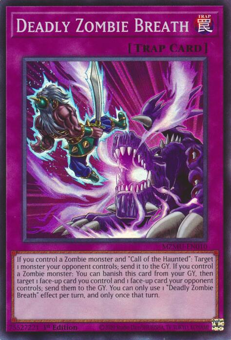 Deadly Zombie Breath [MZMU-EN010] Super Rare | Gear Gaming Bentonville