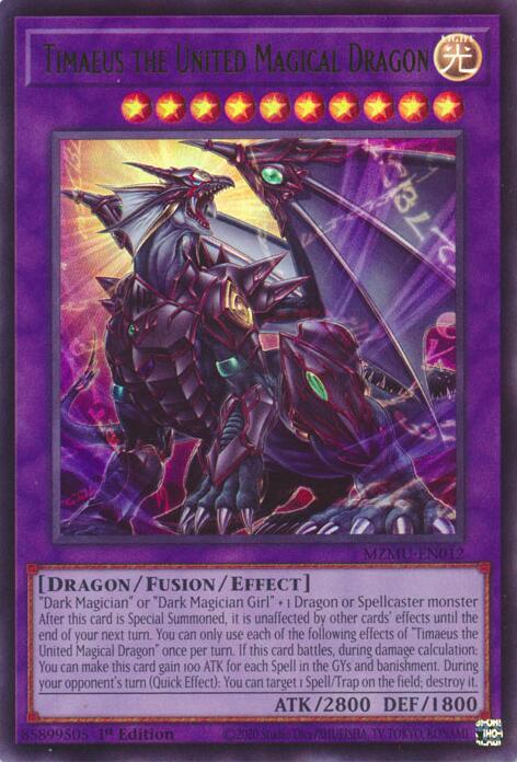 Timaeus the United Magical Dragon [MZMU-EN012] Ultra Rare | Gear Gaming Bentonville