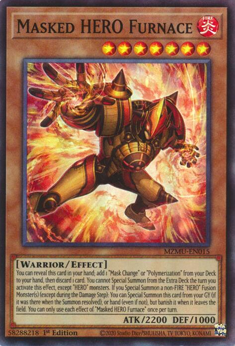 Masked HERO Furnace [MZMU-EN015] Super Rare | Gear Gaming Bentonville