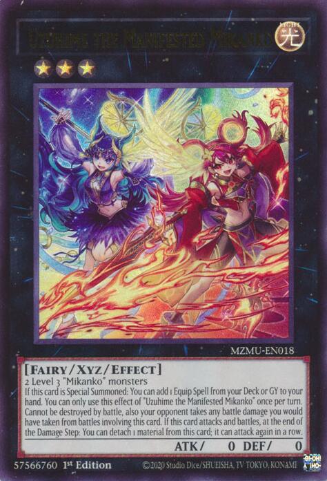 Uzuhime the Manifested Mikanko [MZMU-EN018] Ultra Rare | Gear Gaming Bentonville