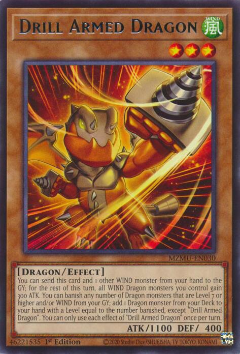 Drill Armed Dragon [MZMU-EN030] Rare | Gear Gaming Bentonville