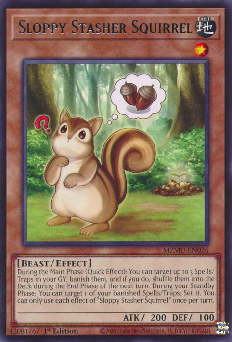 Sloppy Stasher Squirrel [MZMU-EN036] Rare | Gear Gaming Bentonville