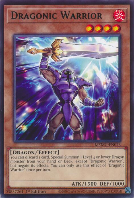 Dragonic Warrior [MZMU-EN043] Rare | Gear Gaming Bentonville