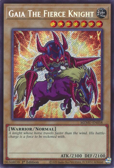 Gaia The Fierce Knight [MZMU-EN058] Secret Rare | Gear Gaming Bentonville