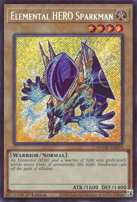 Elemental HERO Sparkman [MZMU-EN059] Secret Rare | Gear Gaming Bentonville