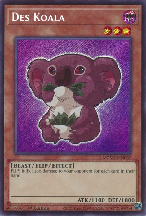 Des Koala [MZMU-EN062] Secret Rare | Gear Gaming Bentonville