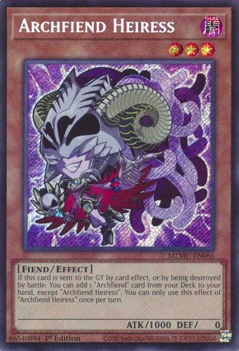Archfiend Heiress [MZMU-EN066] Secret Rare | Gear Gaming Bentonville