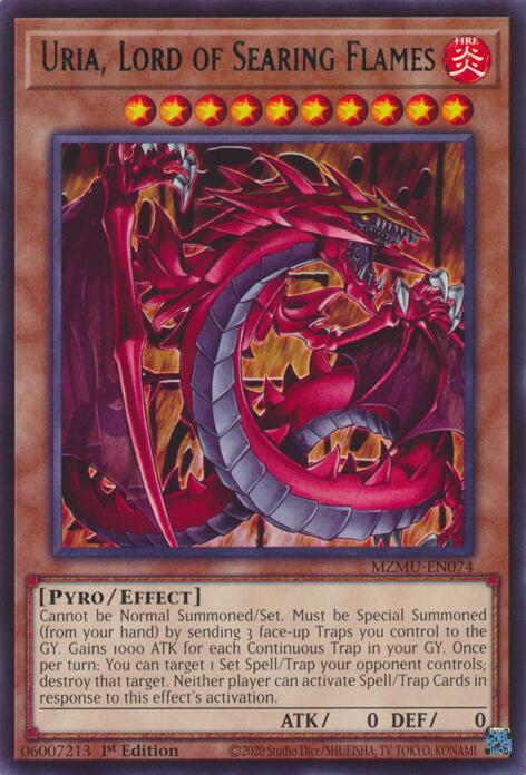 Uria, Lord of Searing Flames [MZMU-EN074] Rare | Gear Gaming Bentonville